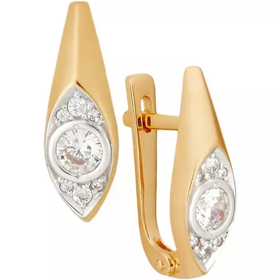 Золотые серьги 585, женские