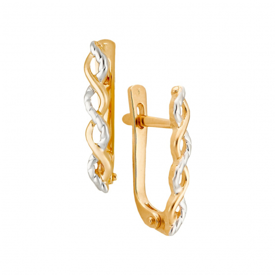 Золотые серьги 585, женские