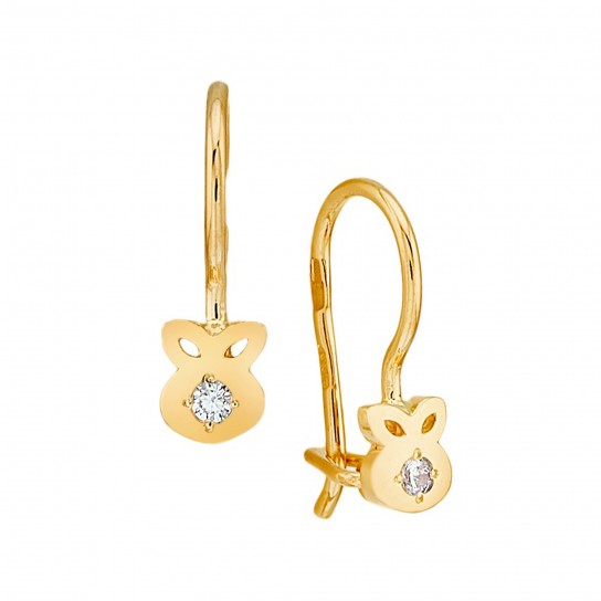 Золотые серьги 585, женские