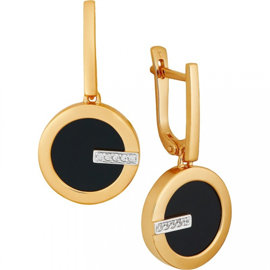 Золотые серьги 585, женские