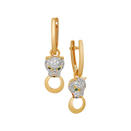 Золотые серьги 585, женские