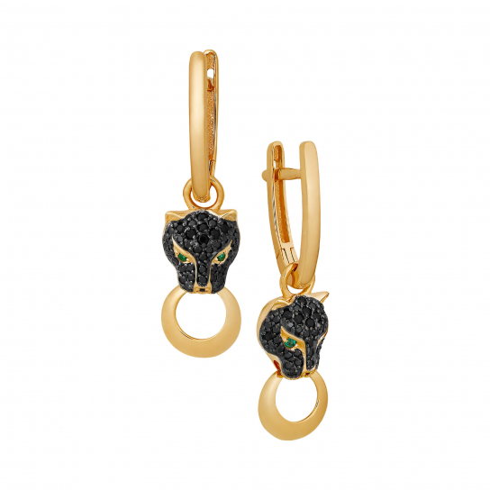 Золотые серьги 585, женские