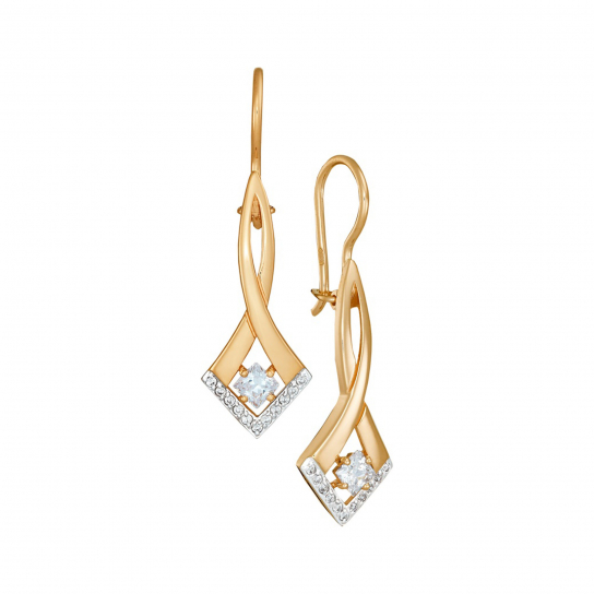 Золотые серьги 585, женские