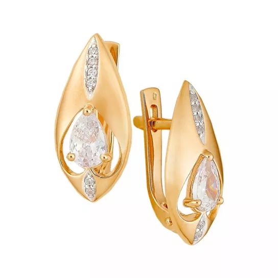 Золотые серьги 585, женские