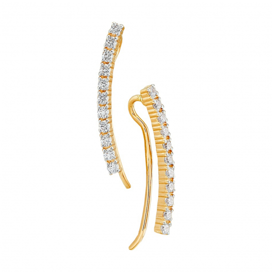 Золотые серьги 585, женские