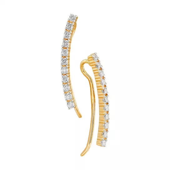 Золотые серьги 585, женские