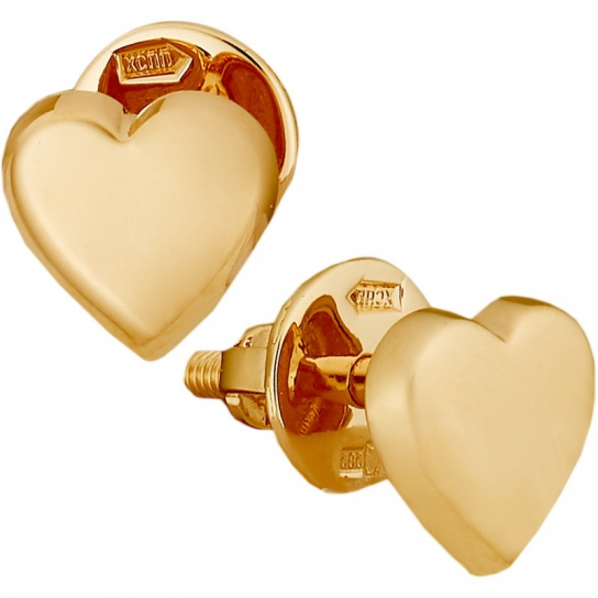 Золотые серьги 585, женские