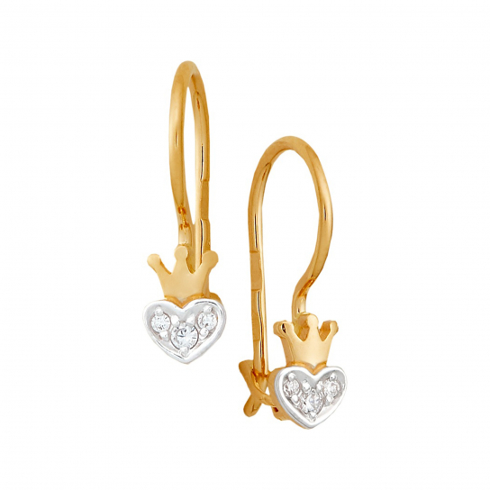 Золотые серьги 585, женские