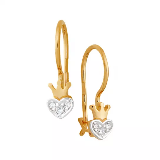 Золотые серьги 585, женские