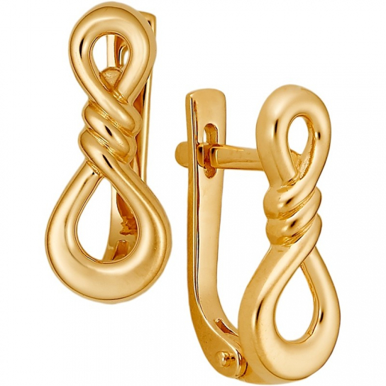 Золотые серьги 585, женские