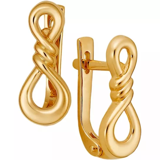 Золотые серьги 585, женские
