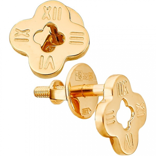 Золотые серьги 585, женские