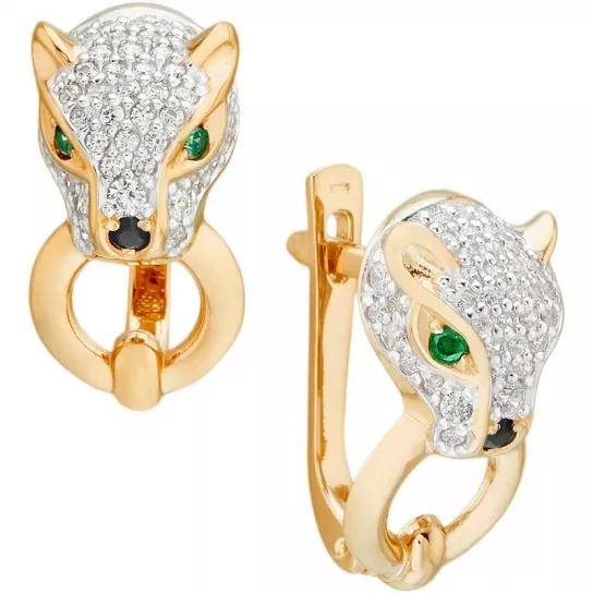 Золотые серьги 585, женские