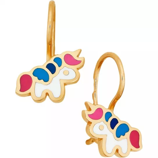 Золотые серьги 585, женские