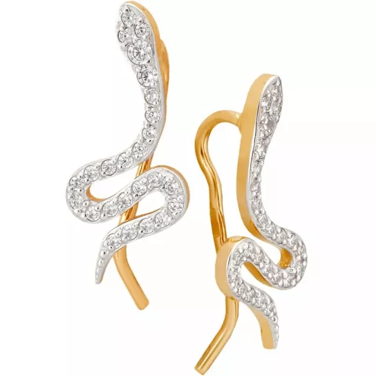 Золотые серьги 585, женские