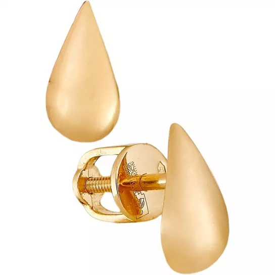 Золотые серьги 585, женские
