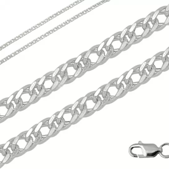 Серебряная цепочка 925 на шею, длина 55 см