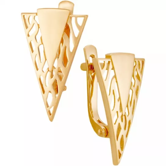 Золотые серьги 585, женские