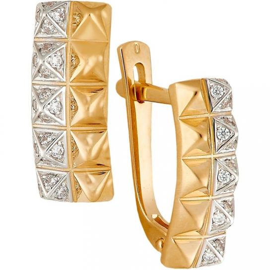 Золотые серьги 585, женские