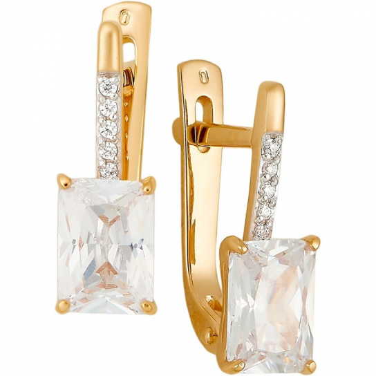 Золотые серьги 585, женские