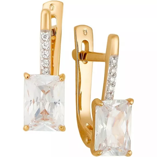 Золотые серьги 585, женские