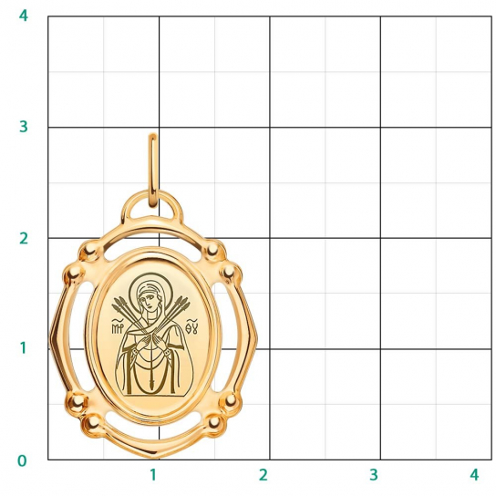 Икона из золота