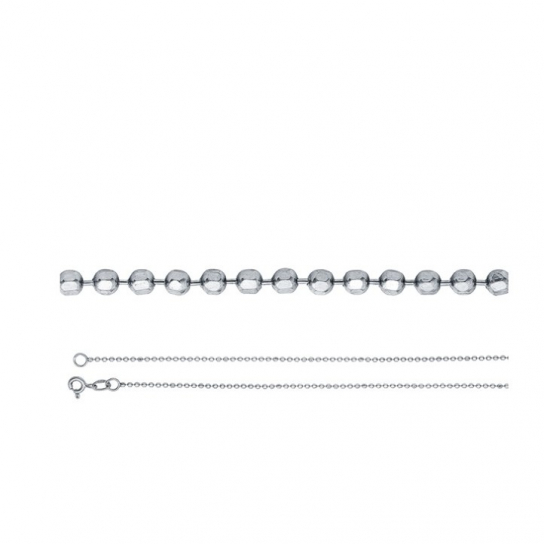 Серебряная цепочка 925 на шею, длина 50 см