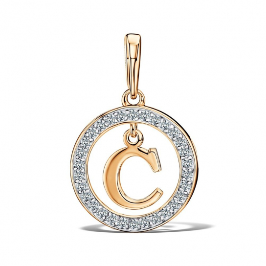 Золотая подвеска 585, женская