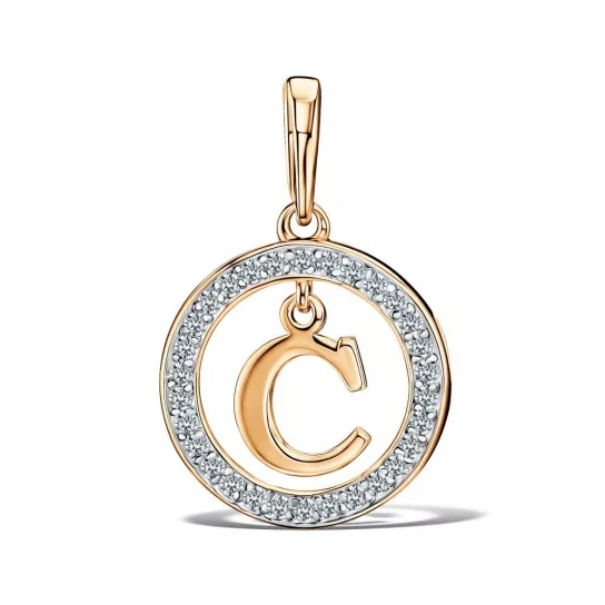 Золотая подвеска 585, женская