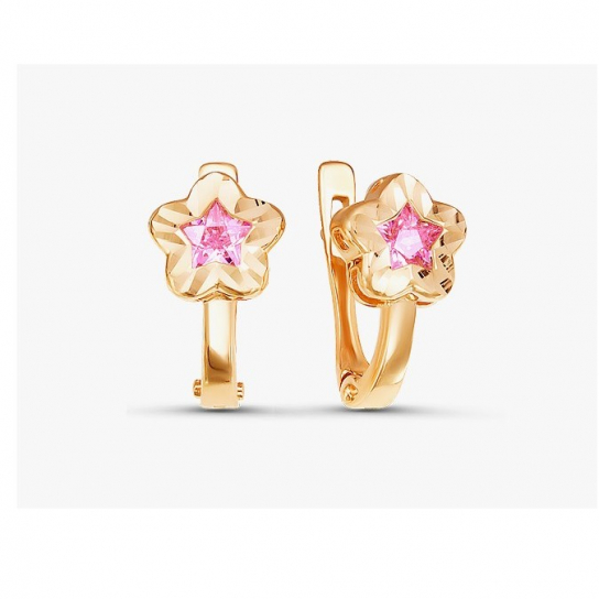 Серьги детские из золота