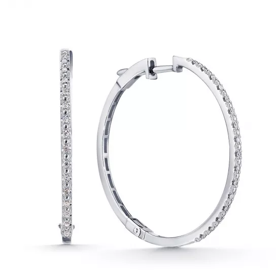 Золотые серьги 585, женские, с бриллиантом