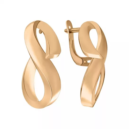 Золотые серьги 585, женские