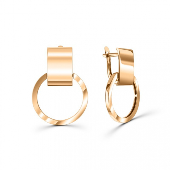 Золотые серьги 585, женские