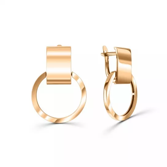 Золотые серьги 585, женские