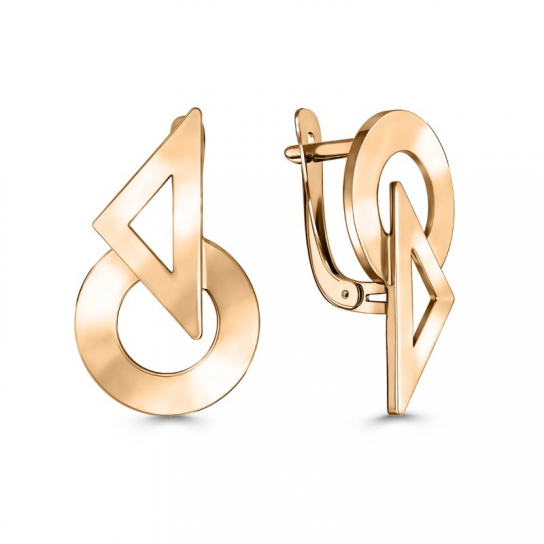 Золотые серьги 585, женские