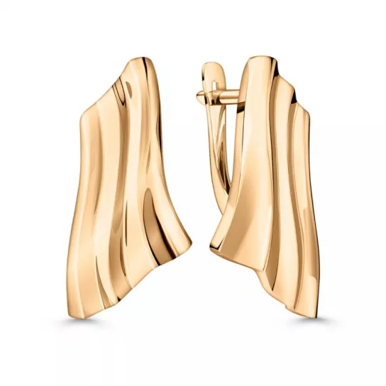 Золотые серьги 585, женские