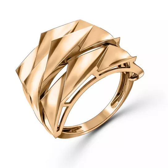 Золотое кольцо 585, женское, размер 19.5