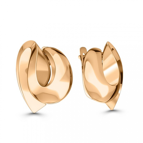 Золотые серьги 585, женские