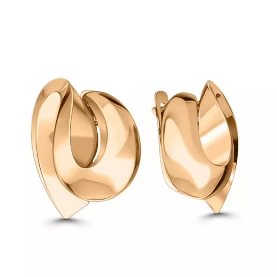 Золотые серьги 585, женские