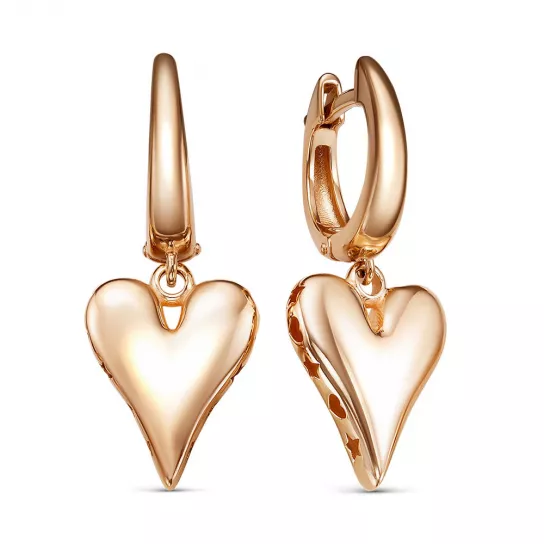 Золотые серьги 585, женские