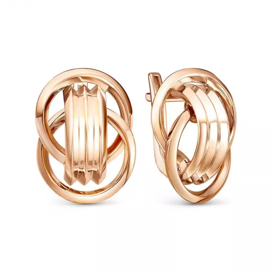 Золотые серьги 585, женские