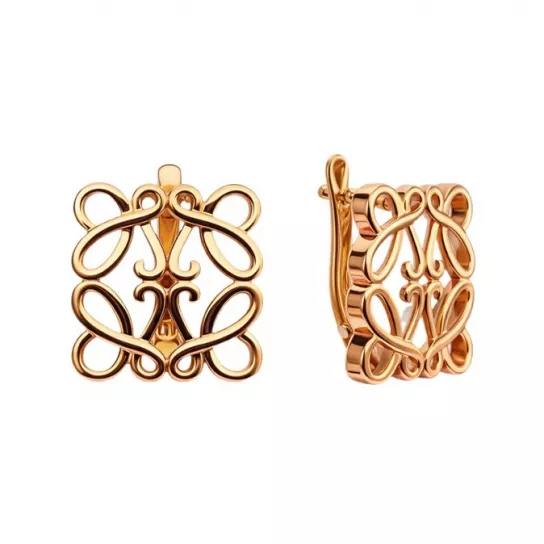 Золотые серьги 585, женские