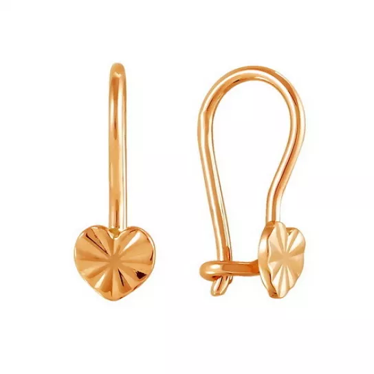 Серьги детские из золота