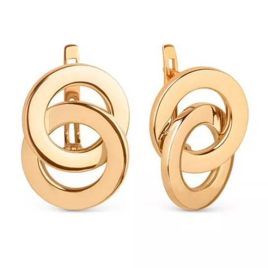 Золотые серьги 585, женские