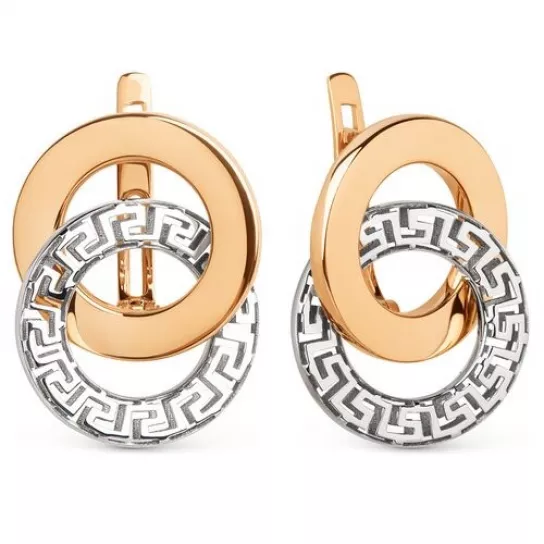Золотые серьги 585, женские