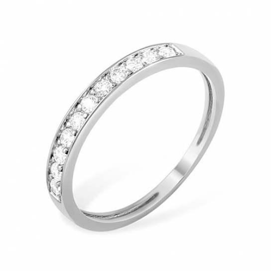 Серебряное кольцо 925, женское, с фианитом, размер 18.5