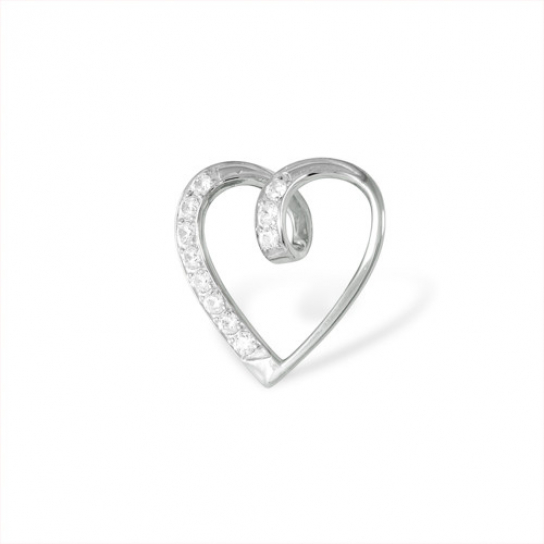Серебряная подвеска 925, женская, с фианитом