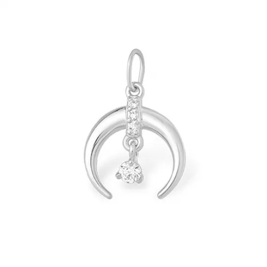 Серебряная подвеска 925, с фианитом