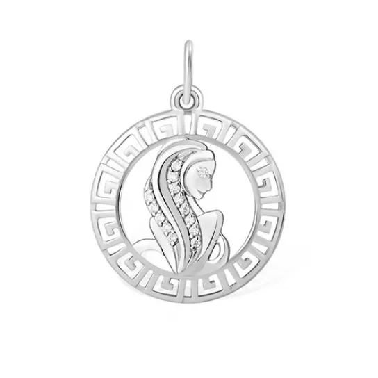 Серебряная подвеска 925, с фианитом