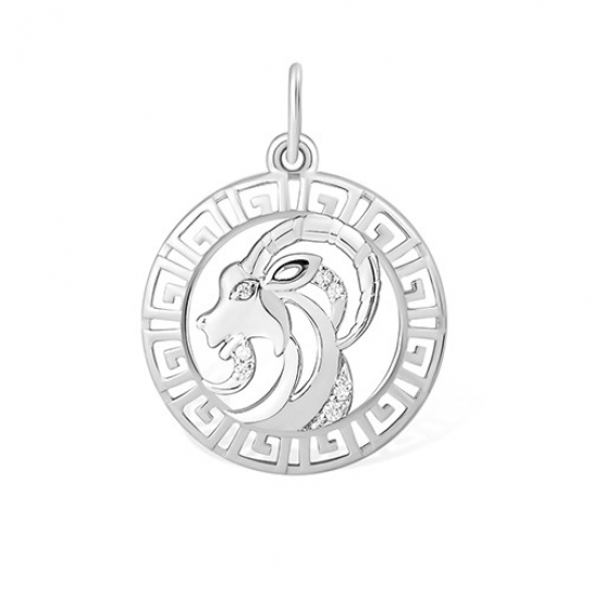Серебряная подвеска 925, с фианитом